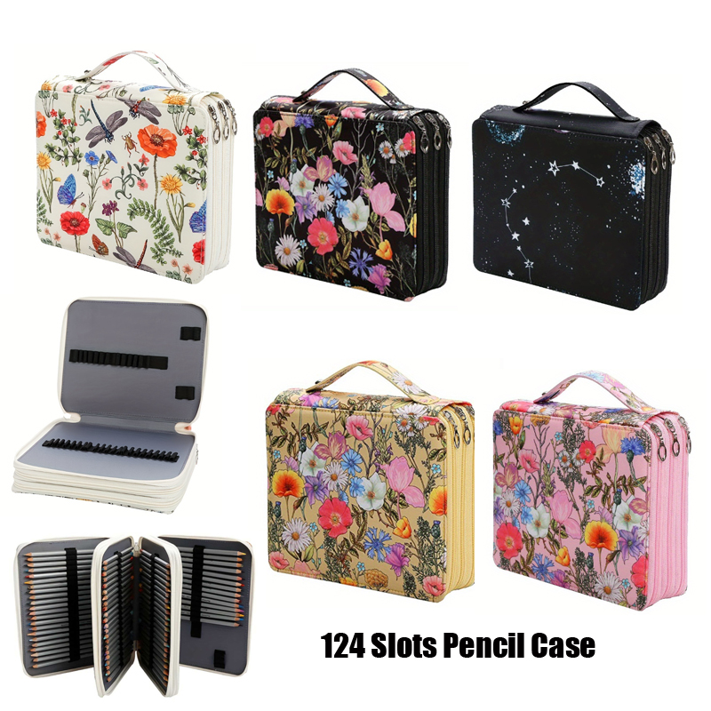Pencil Case Large - 124 Slots Feder mäppchen Schule Pencil