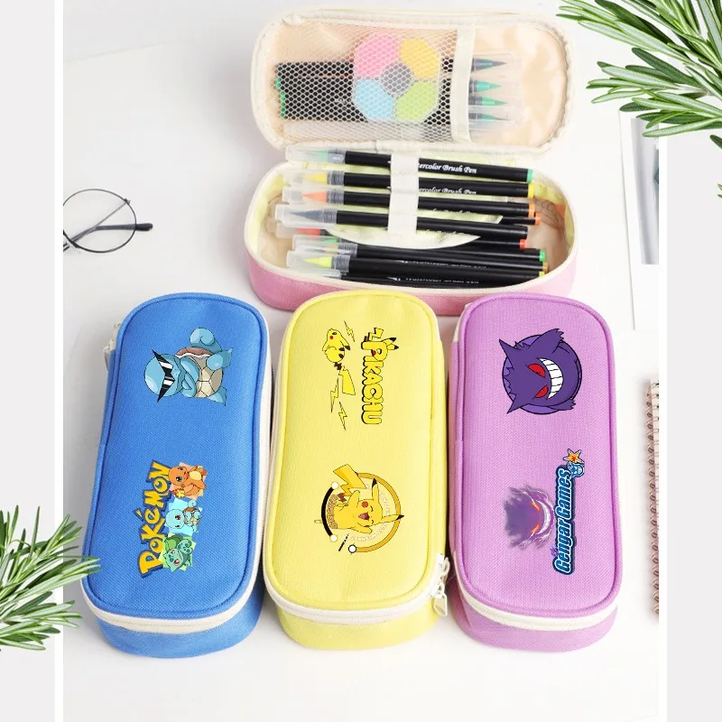 Pencil Case Large - Pokemons Pikachu Federmäppchen, niedliches Federmäppchen für