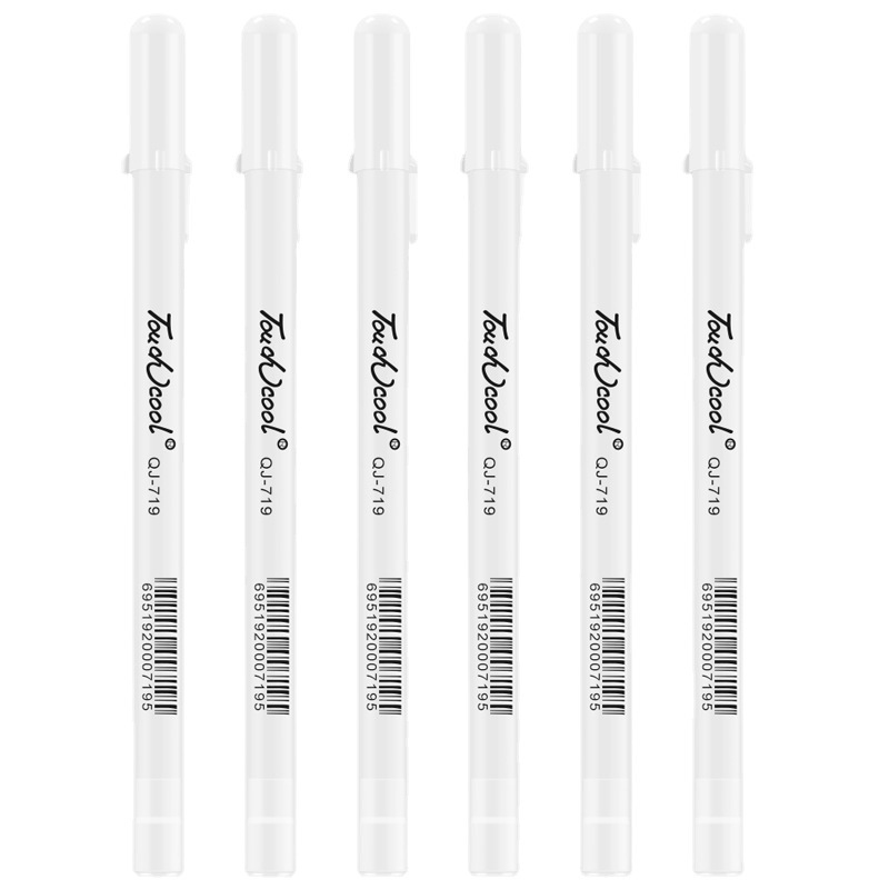 Whiteboard Marker Set - 5-teiliges weißes Manga-Markierungsstift-Set, 0,8 mm, permanente