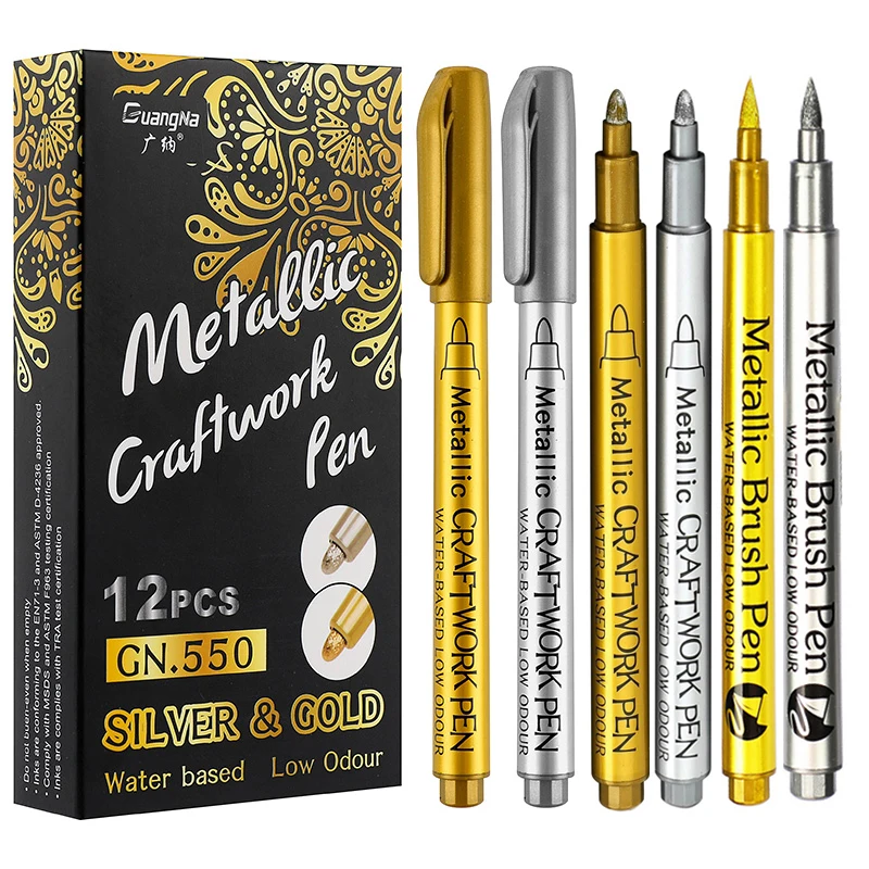 Metallic-Markierungsstift-Set, – Whiteboard Marker Set Bewertung und Preis