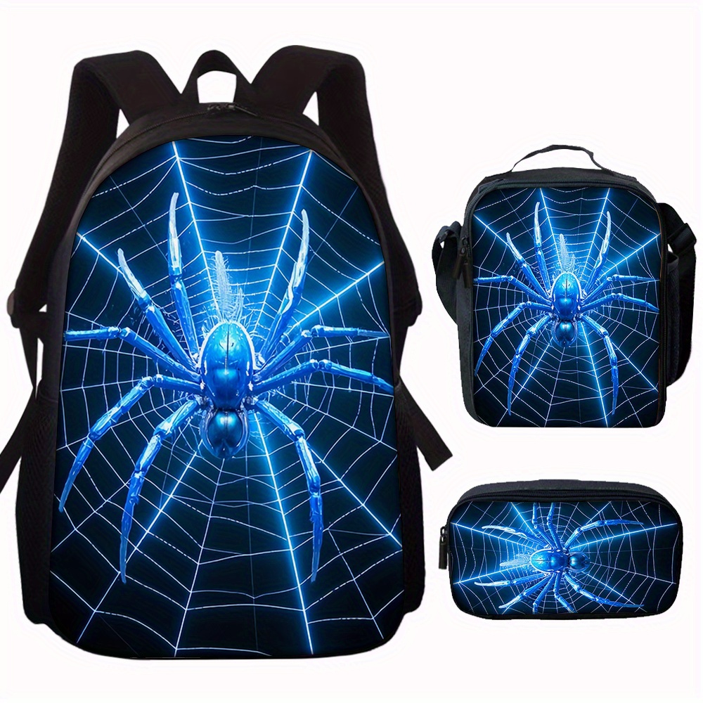 3-teiliger Rucksack mit Spinne – Pencil Case Large Bewertung und Preis