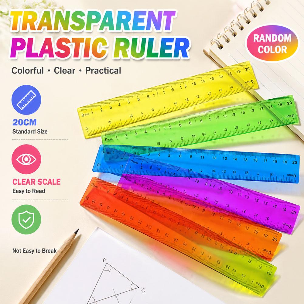 5 Stück Plastiklineale in zufä – Ruler Set Transparent Bewertung und Preis