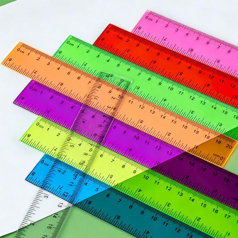 5 Stück Plastiklineale in zufä – Ruler Set Transparent Bewertung und Preis