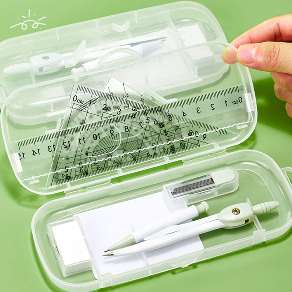 8-teiliges Set: Kunststoff-Lin – Ruler Set Transparent Bewertung und Preis