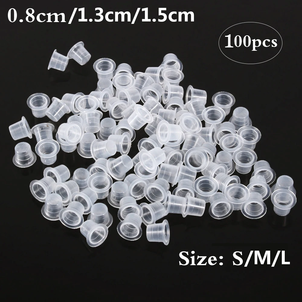100Pcs Tattoo Kunststoff Tatto – Calligraphy Ink Bottle Bewertung und Preis