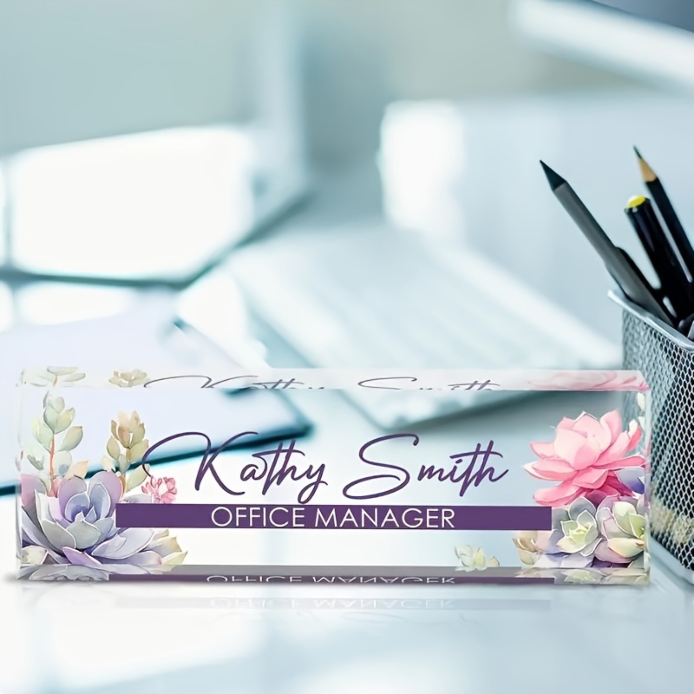 Individuelles 2D-Acryl-Schreib – Desk Name Plate Bewertung und Preis